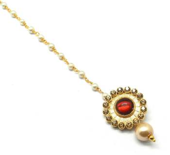 Gold Plated Maang Tikka For Women & Girls 2