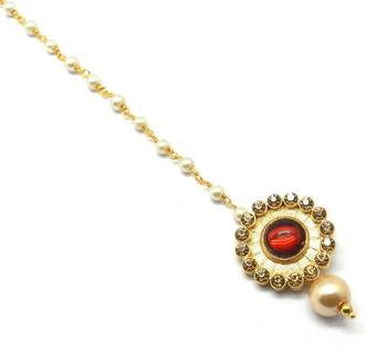 Gold Plated Maang Tikka For Women & Girls 3
