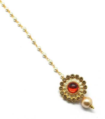 Gold Plated Maang Tikka For Women & Girls 2