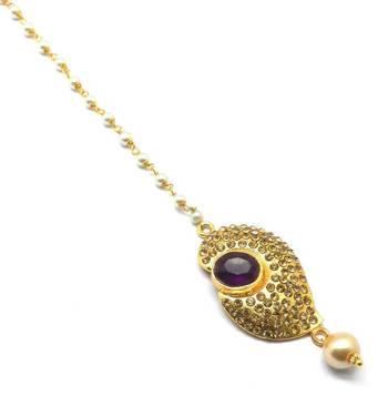 Gold Plated Maang Tikka For Women & Girls 1