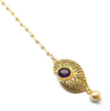Gold Plated Maang Tikka For Women & Girls 3