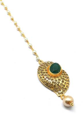 Gold Plated Maang Tikka For Women & Girls 2