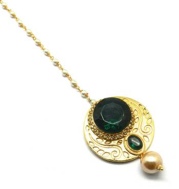 Gold Plated Maang Tikka For Women & Girls 1