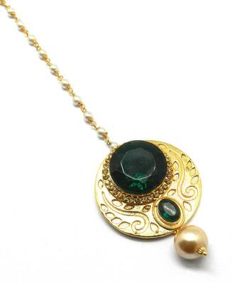 Gold Plated Maang Tikka For Women & Girls 2