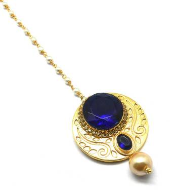 Gold Plated Maang Tikka For Women & Girls 2