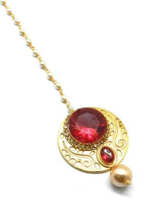 Gold Plated Maang Tikka For Women & Girls 1