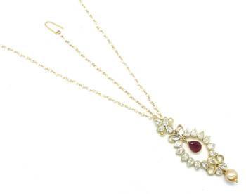 Gold Plated Maang Tikka For Women & Girls 4