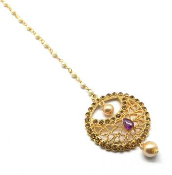 Gold Plated Maang Tikka For Women & Girls 1