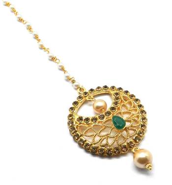 Gold Plated Maang Tikka For Women & Girls 1