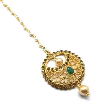 Gold Plated Maang Tikka For Women & Girls 3