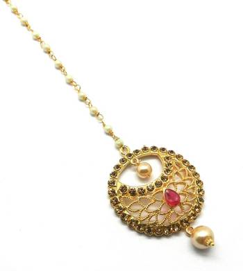 Gold Plated Maang Tikka For Women & Girls 1