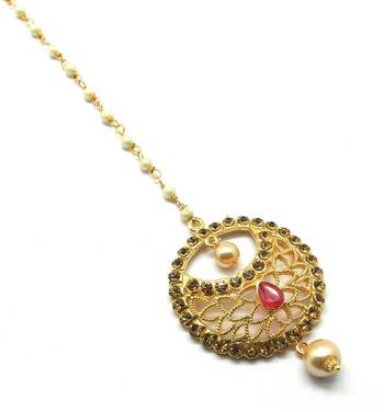 Gold Plated Maang Tikka For Women & Girls 3