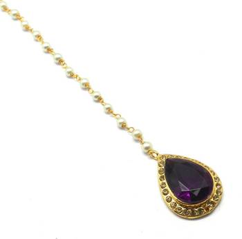 Gold Plated Maang Tikka For Women & Girls 3