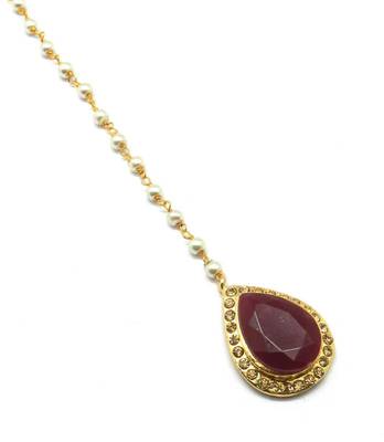 Gold Plated Maang Tikka For Women & Girls 1