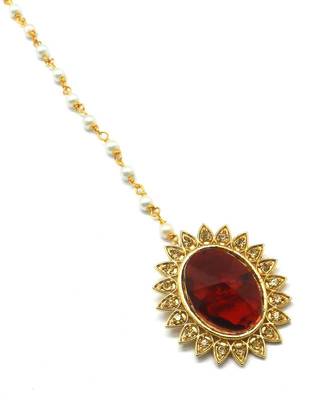 Gold Plated Maang Tikka For Women & Girls 2