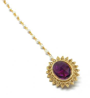 Gold Plated Maang Tikka For Women & Girls 3