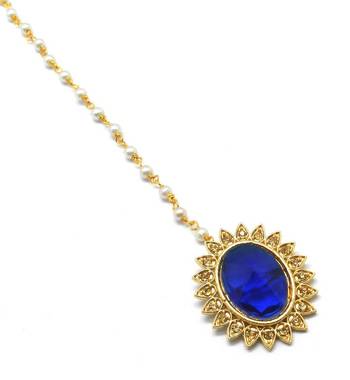 Gold Plated Maang Tikka For Women & Girls 2