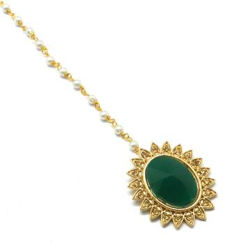 Gold Plated Maang Tikka For Women & Girls 2