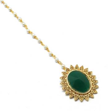 Gold Plated Maang Tikka For Women & Girls 3
