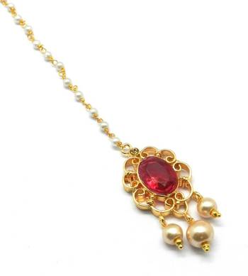Gold Plated Maang Tikka For Women & Girls 1