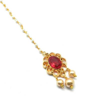 Gold Plated Maang Tikka For Women & Girls 3