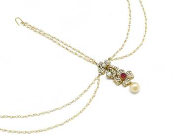 Gold Plated Maang Tikka For Women & Girls 4