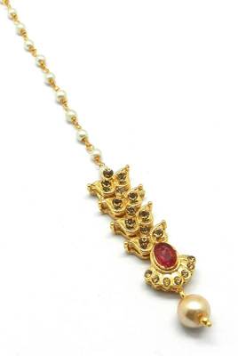 Gold Plated Maang Tikka For Women & Girls 1