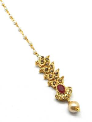 Gold Plated Maang Tikka For Women & Girls 1