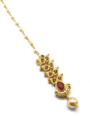 Gold Plated Maang Tikka For Women & Girls 2