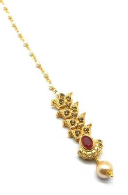 Gold Plated Maang Tikka For Women & Girls 3