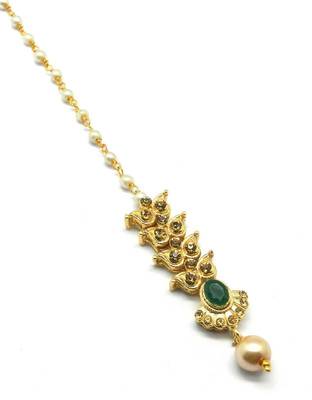 Gold Plated Maang Tikka For Women & Girls 1