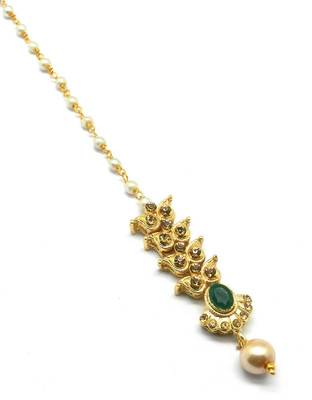 Gold Plated Maang Tikka For Women & Girls 2