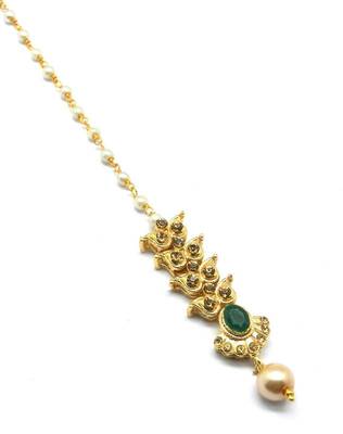 Gold Plated Maang Tikka For Women & Girls 3