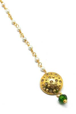 Gold Plated Maang Tikka For Women & Girls 2
