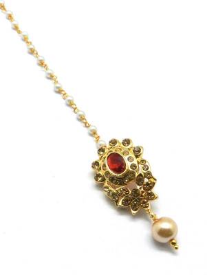 Gold Plated Maang Tikka For Women & Girls 2