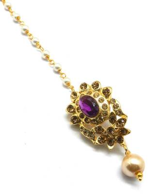 Gold Plated Maang Tikka For Women & Girls 3