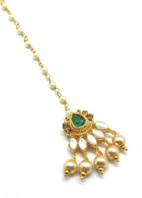 Gold Plated Maang Tikka For Women & Girls 1