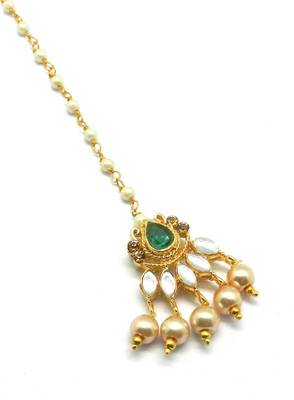 Gold Plated Maang Tikka For Women & Girls 2