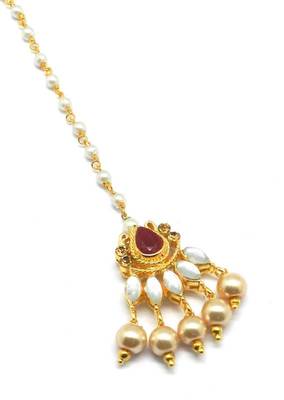 Gold Plated Maang Tikka For Women & Girls 2