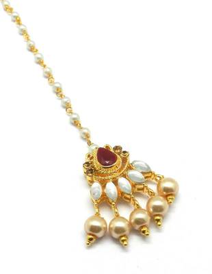 Gold Plated Maang Tikka For Women & Girls 3