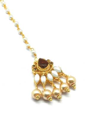 Gold Plated Maang Tikka For Women & Girls 1