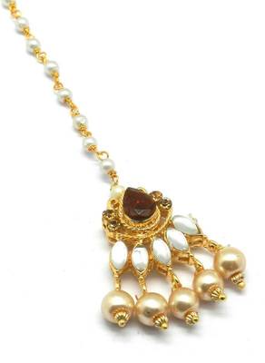 Gold Plated Maang Tikka For Women & Girls 2