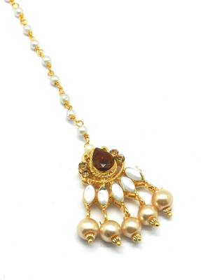 Gold Plated Maang Tikka For Women & Girls 3