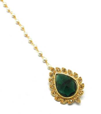 Gold Plated Maang Tikka For Women & Girls 3