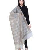 Women's Banarasi Cotton Silk Chanderi Jacquard Dupatta