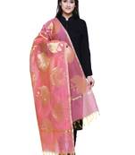 Women's Banarasi Cotton Silk Chanderi Jacquard Dupatta