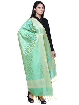 Women's Banarasi Cotton Silk Chanderi Jacquard Dupatta 2