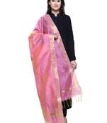 Women's Banarasi Cotton Silk Chanderi Jacquard Dupatta