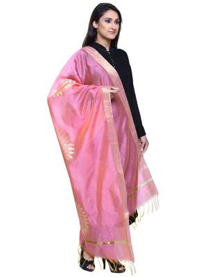 Women's Banarasi Cotton Silk Chanderi Jacquard Dupatta 2