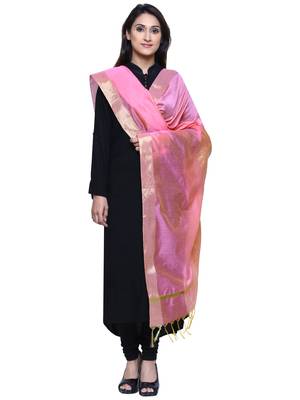 Women's Banarasi Cotton Silk Chanderi Jacquard Dupatta 3